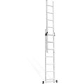 Height adjustable 2 section Extension Ladder, multipurpose folding combination step ladder, price aluminum step ladder